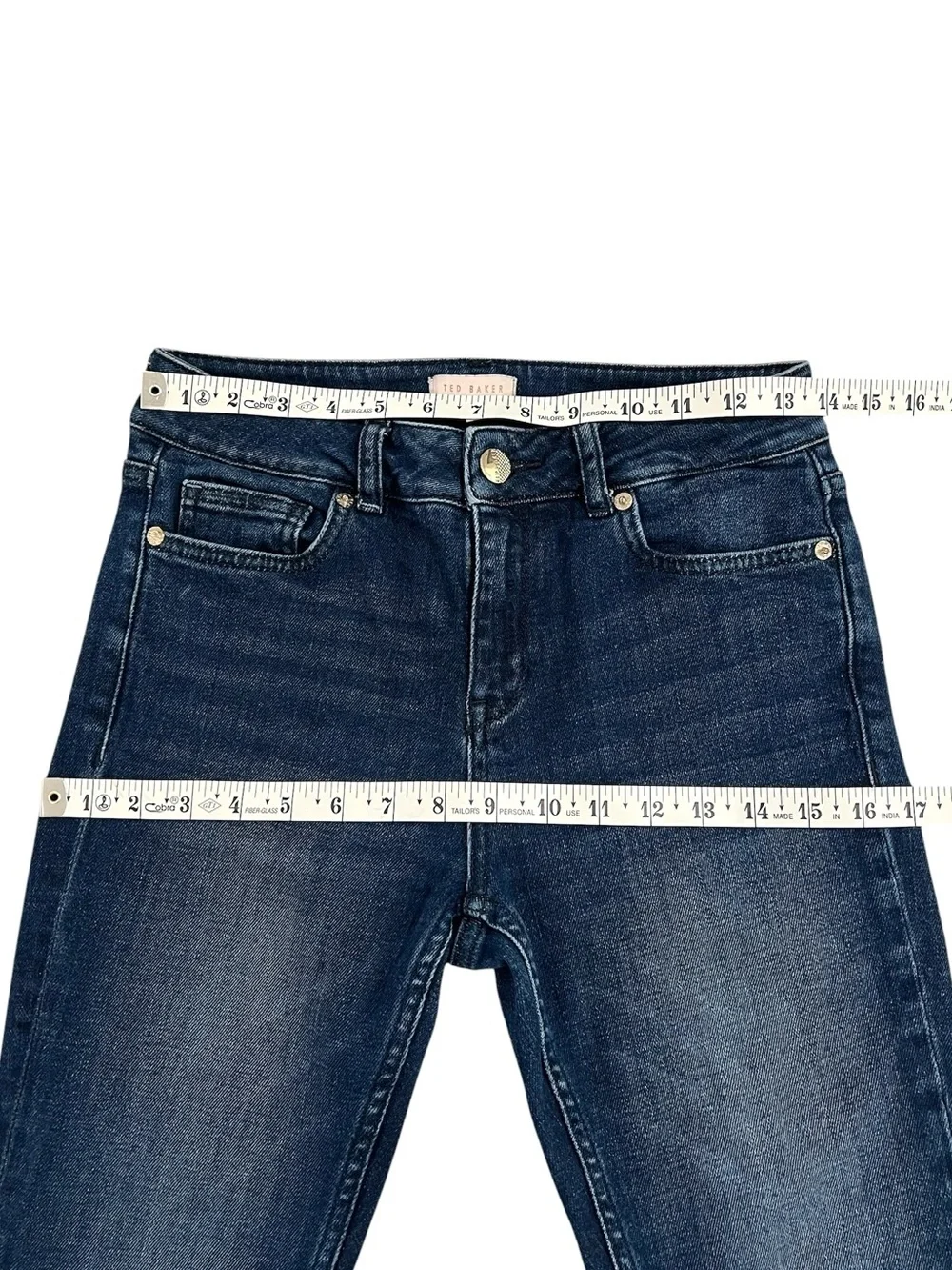 Ted Baker Pralina Embroidered Crop Jeans